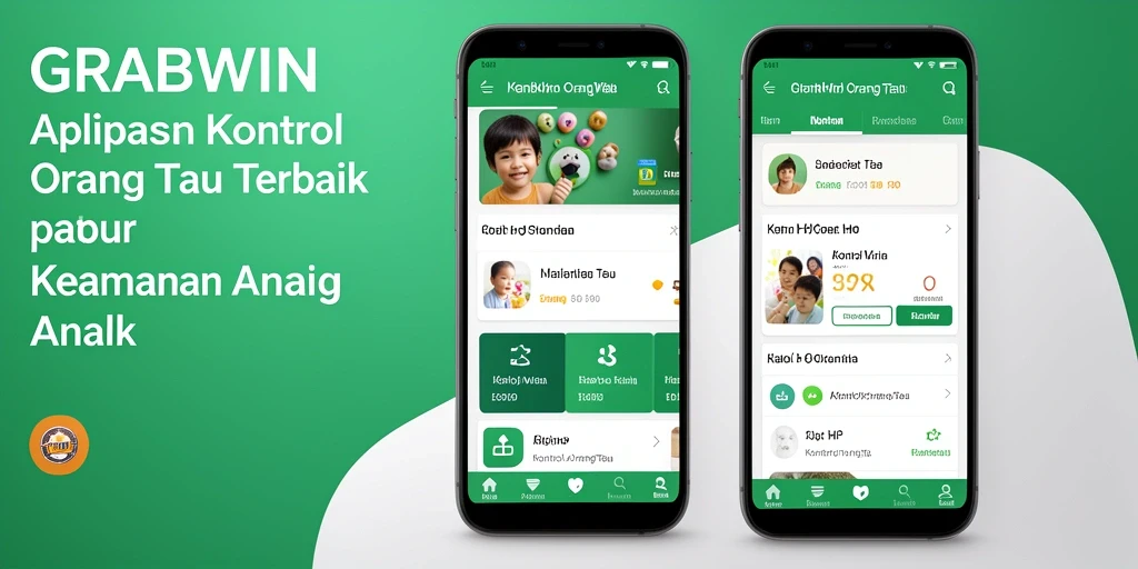 Antarmuka GRABWIN menampilkan kontrol orang tua yang intuitif dan mudah digunakan.
