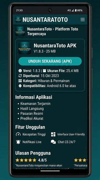 Unduh dan Instal APK Nusantaratoto untuk Android